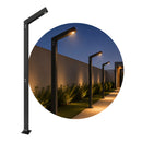 Poste de Luz Externo 240cm LED 10W 3000K Preto para Jardim Starlumen ST3283