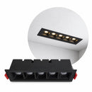 Spot Downlight LED Embutir Evon 5 Focos 10W 24° 3000K IRC80 Preto DL-7310 Astraled ST3295