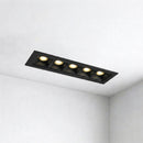 Spot Downlight LED Embutir Evon 5 Focos 10W 24° 3000K IRC80 Preto DL-7310 Astraled ST3295