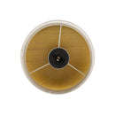 Abajur Ninho Madeira Castanho Claro Cúpula Linho Cru 1XE27 Bivolt 3511CT/83 Madelustre ST3345