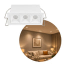 Spot Triplo de Embutir Soul 3 Focos 6W 3000K Branco 37486 Opus ST3050