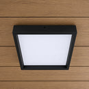 Painel Plafon LED Sobrepor Quadrado Recuado 24W 3000K Preto Opus Inside Square 87364 ST3340