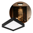 Painel Plafon LED Sobrepor Quadrado Recuado 24W 3000K Preto Opus Inside Square 87364 ST3340