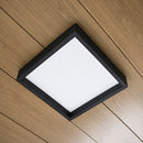 Painel Plafon LED Sobrepor Quadrado Recuado 24W 3000K Preto Opus Inside Square 87364 ST3340