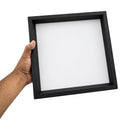 Painel Plafon LED Sobrepor Quadrado Recuado 24W 3000K Preto Opus Inside Square 87364 ST3340