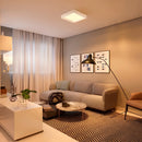 Painel Plafon LED Sobrepor Quadrado Recuado 36W 3000K Branco Opus Inside Square 87326 ST3340