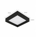 Painel Plafon Kais Sobrepor Quadrado Recuado de LED 18W 4000K Preto 4253 Nordecor ST3269