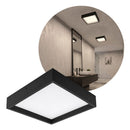 Painel Plafon Kais Sobrepor Quadrado Recuado de LED 18W 4000K Preto 4253 Nordecor ST3269