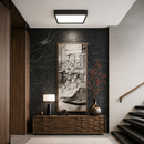 Painel Plafon Kais Sobrepor Quadrado Recuado de LED 24W Luz Neutra 4000K Preto 4256 Nordecor ST3269