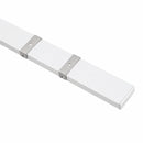 Perfil Linear Sobrepor Branco de 1 Metro c/ Trava em Alumínio P/ Fita LED ST3075