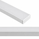 Perfil Linear Sobrepor Branco de 1 Metro c/ Trava em Alumínio P/ Fita LED ST3075