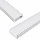Perfil Linear Sobrepor Branco de 1 Metro c/ Trava em Alumínio P/ Fita LED ST3075