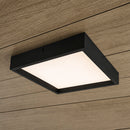 Painel Plafon Kais Preto Sobrepor Quadrado Recuado de LED 36W Luz Quente 3000K 4270 Nordecor ST3269