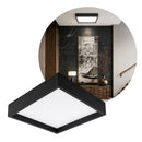 Painel Plafon Kais Sobrepor Quadrado Recuado de LED 36W Luz Neutra 4000K Preto 4271 Nordecor ST3269