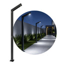 Poste de Luz Externo 240cm LED 10W 6000K Preto para Jardim Starlumen ST3283