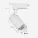 Spot LED de Trilho Nize Branco 10W Branco Quente 24° Nordecor 6476 ST3351