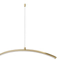 Pendente LED Dourado 34W 3000K 160cm Metal e Silicone Sindora DCD03421 ST3352