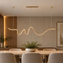 Pendente LED Dourado 34W 3000K 160cm Metal e Silicone Sindora DCD03421 ST3352