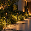 Espeto de Jardim LED 4W 3000K 52cm em Alumínio Preto Texturizado Luz Externa E-1045 Ideal ST3355