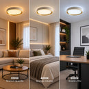 Plafon LED Sobrepor Yael Redondo 36W Dourado C/ Branco 3 Cores de Luz Luminatti ST3357