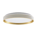 Plafon LED Sobrepor Yael Redondo 36W Dourado C/ Branco 3 Cores de Luz Luminatti ST3357