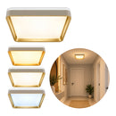 Plafon LED Sobrepor Yael Quadrado 25W Dourado C/ Branco 3 Cores de Luz Luminatti ST3357