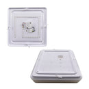 Plafon LED Sobrepor Yael Quadrado 25W Dourado C/ Branco 3 Cores de Luz Luminatti ST3357