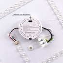 Plafon LED Sobrepor Yael Quadrado 25W Dourado C/ Branco 3 Cores de Luz Luminatti ST3357