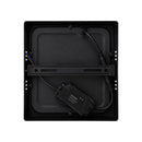 Painel Plafon LED de Sobrepor Flat Quadrado 12W 3000K Preto em Alumínio Lumanti 157x157mm ST3335