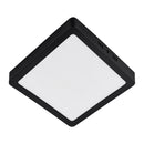 Painel Plafon LED de Sobrepor Flat Quadrado 12W 3000K Preto em Alumínio Lumanti 157x157mm ST3335