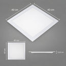 Painel LED de Embutir Backstage Quadrado 36W 3000K 40x40cm Autovolt Lumanti ST3358