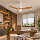 Ventilador de Teto com LED 18W Multicor Air Havana Opus 1400lm 3 Pás Madeira + Controle ST3359
