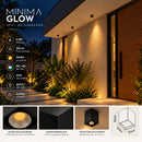 Spot LED Sobrepor Quadrado Opus Minima Glow 4.5W 3000K 30° Preto IP65 Externo ST3293