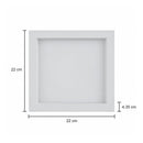 Painel Plafon LED Embutir Recuado Quadrado 18W Luz Neutra 120° Nordecor Kais 4192 ST3145