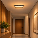 Painel Plafon LED Sobrepor Quadrado 24W 3000K 1680lm Opus em Alumínio Preto 82109 ST3361