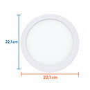 Kit 2 Painéis LED Embutir Redondo 18W 4000K ST3363