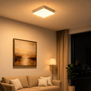 Painel Plafon LED de Sobrepor Quadrado Borda Infinita 50W 3000K Branco Quente Delis ST3245
