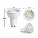 Lâmpada LED GU10 6W 2700K 350lm Foco 10° IRC95 Bivolt Nordecor SOF 1125 ST3107