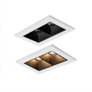 Spot Duplo de Embutir Articulado New Pixel 2 Focos 8W 2700K em Alumínio Branco/Preto ST3364