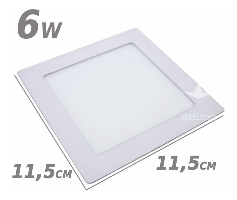 Painel Plafon LED 6W Luminária de Embutir ST434