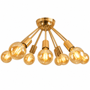 Plafon Atom Sputnik Cobre Brilho P/ 9 Lâmpadas PLF4964-CB St698