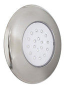 Luminária Piscina Led Smd Ø125mm Cromada 18w Luz Rgb 50066 St1079