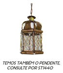 Arandela Artesanal Ouro Velho Latão Rainha 34cm 015 St1439