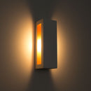 Arandela Puch Branca Led Efeito Decorativa Parede Teto 5w 15cm Branca e cobre St154 - 127V