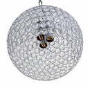 Pendente Ava De Cristal 29x20 Cm Cromado 2876 St1498