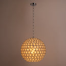 Pendente Ava De Cristal 29x20 Cm Cromado 2876 St1498