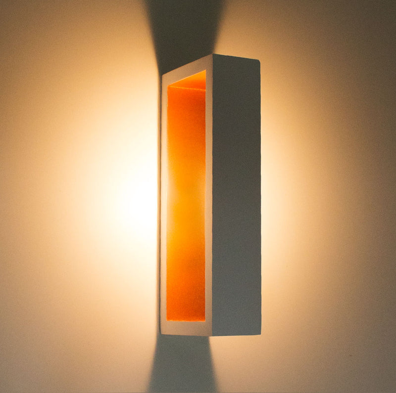 Arandela Puch Branca Led Efeito Decorativa Parede Teto 10w 50cm 5745/50-BT/CB-M St164 - Branca