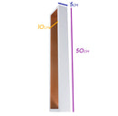 Arandela Puch Branca Led Efeito Decorativa Parede Teto 10w 50cm 5745/50-BT/CB-M St164 - Branca