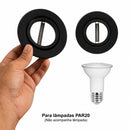 Plafon Spot Sobrepor Teto Box Preto P/ PAR20 Starlumen ST2755