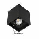 Plafon Spot Sobrepor Teto Box Preto P/ PAR20 Starlumen ST2755